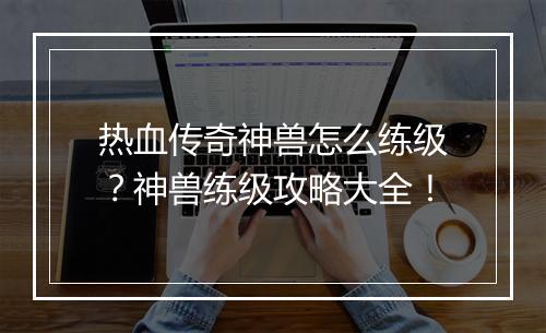 热血传奇神兽怎么练级？神兽练级攻略大全！