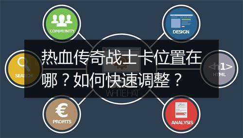 热血传奇战士卡位置在哪？如何快速调整？