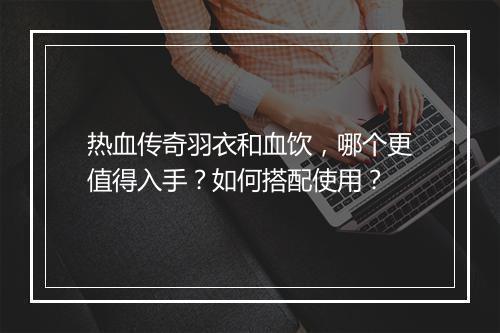 热血传奇羽衣和血饮，哪个更值得入手？如何搭配使用？