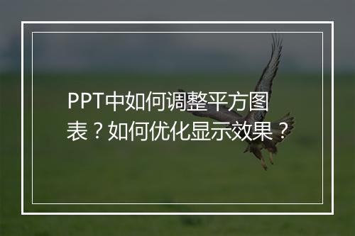 PPT中如何调整平方图表？如何优化显示效果？