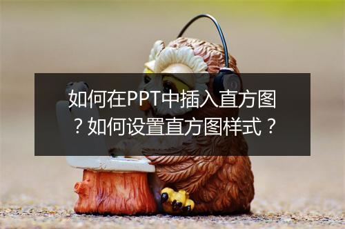 如何在PPT中插入直方图？如何设置直方图样式？