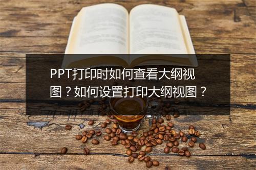PPT打印时如何查看大纲视图？如何设置打印大纲视图？