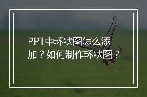 PPT中环状图怎么添加?如何制作环状图?