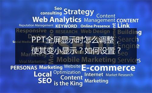 PPT全屏显示时怎么调整，使其变小显示？如何设置？