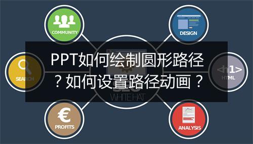 PPT如何绘制圆形路径？如何设置路径动画？